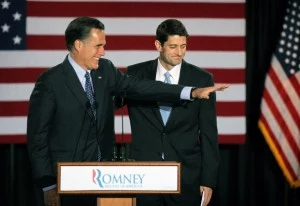 Mitt Romney and Paul Ryan Mitt Romney Holds Primary Night Gathering