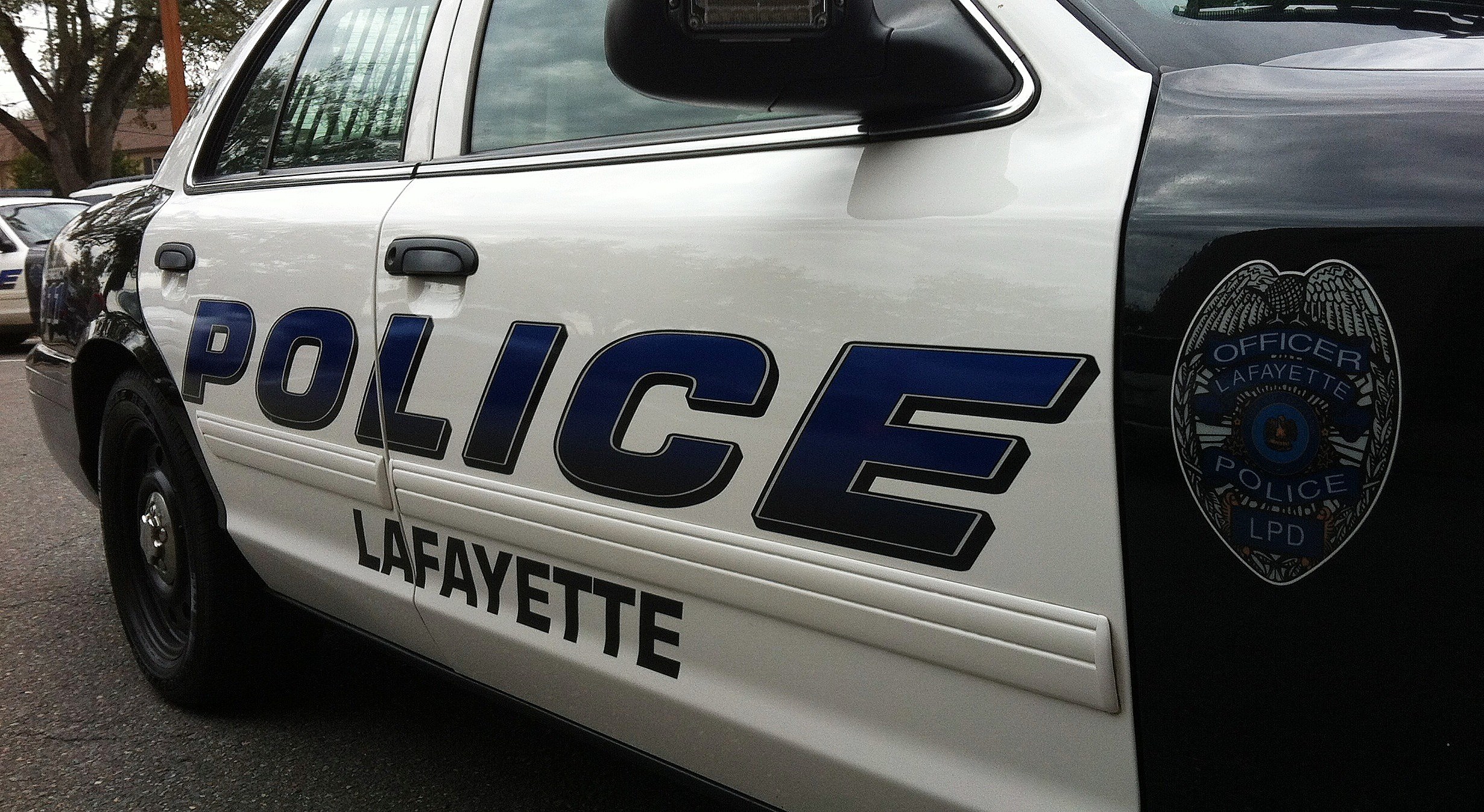 Lafayette Police Car KPEL staff photo