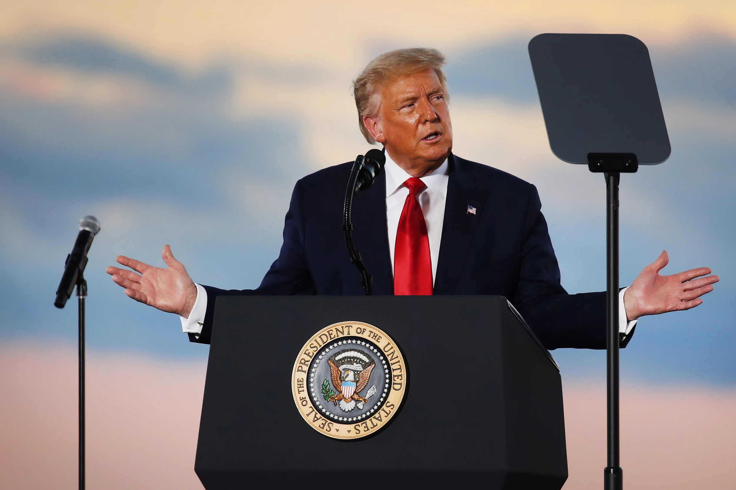 President Trump Travels To Lake Charles To Survey Damage