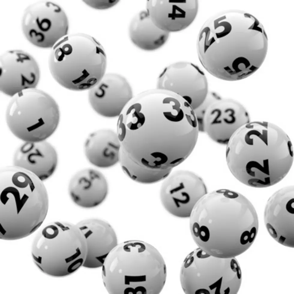 Flying lottery balls